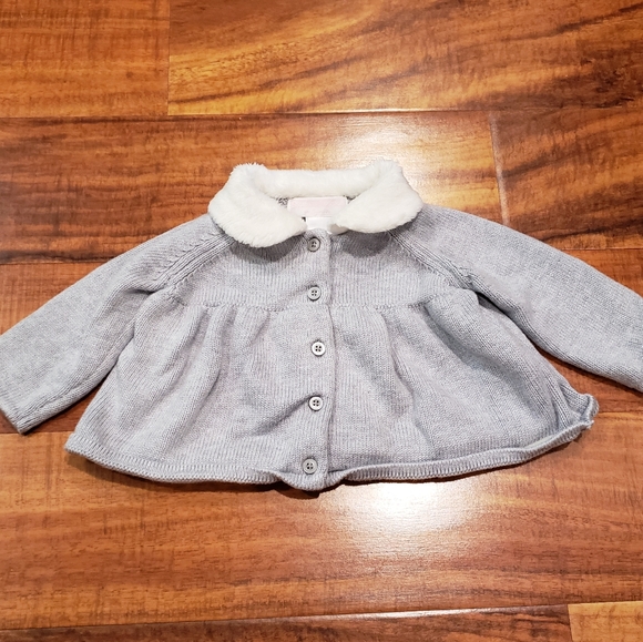 Janie and Jack EUC 3-6 months fair isle sweater set, bodysuit, hat and socks - Picture 11 of 15